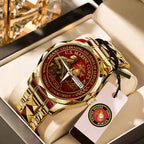 US Marine Corps Alloy Luxury Quartz Watch – MAITM 12531