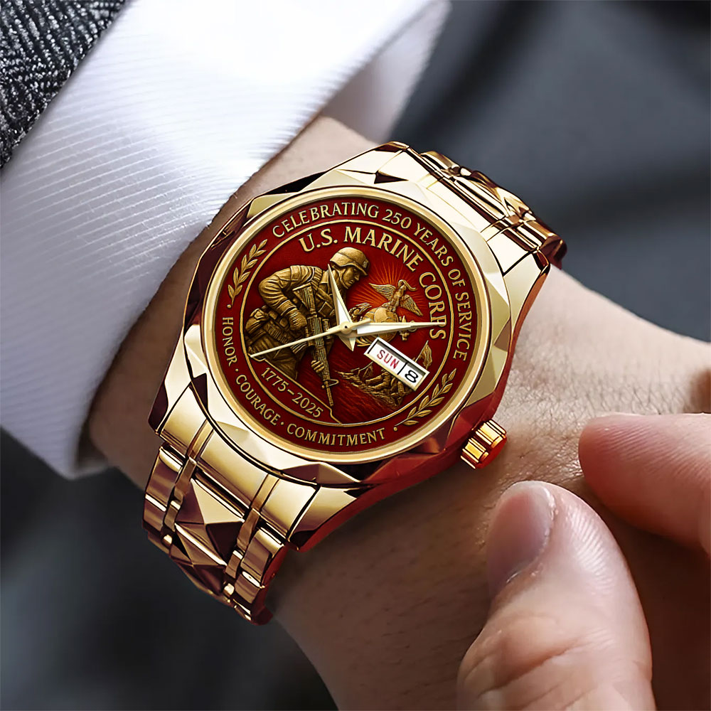 US Marine Corps Alloy Luxury Quartz Watch – MAITM 12531