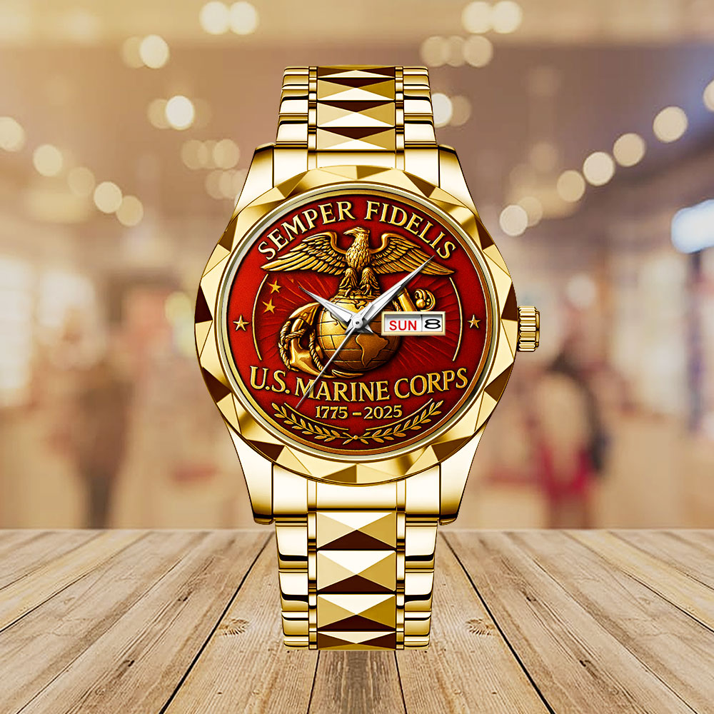 US Marine Corps Alloy Luxury Quartz Watch – MAITM 12532