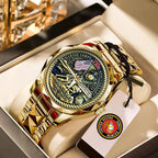 US Marine Corps Alloy Luxury Quartz Watch – MAITM12592
