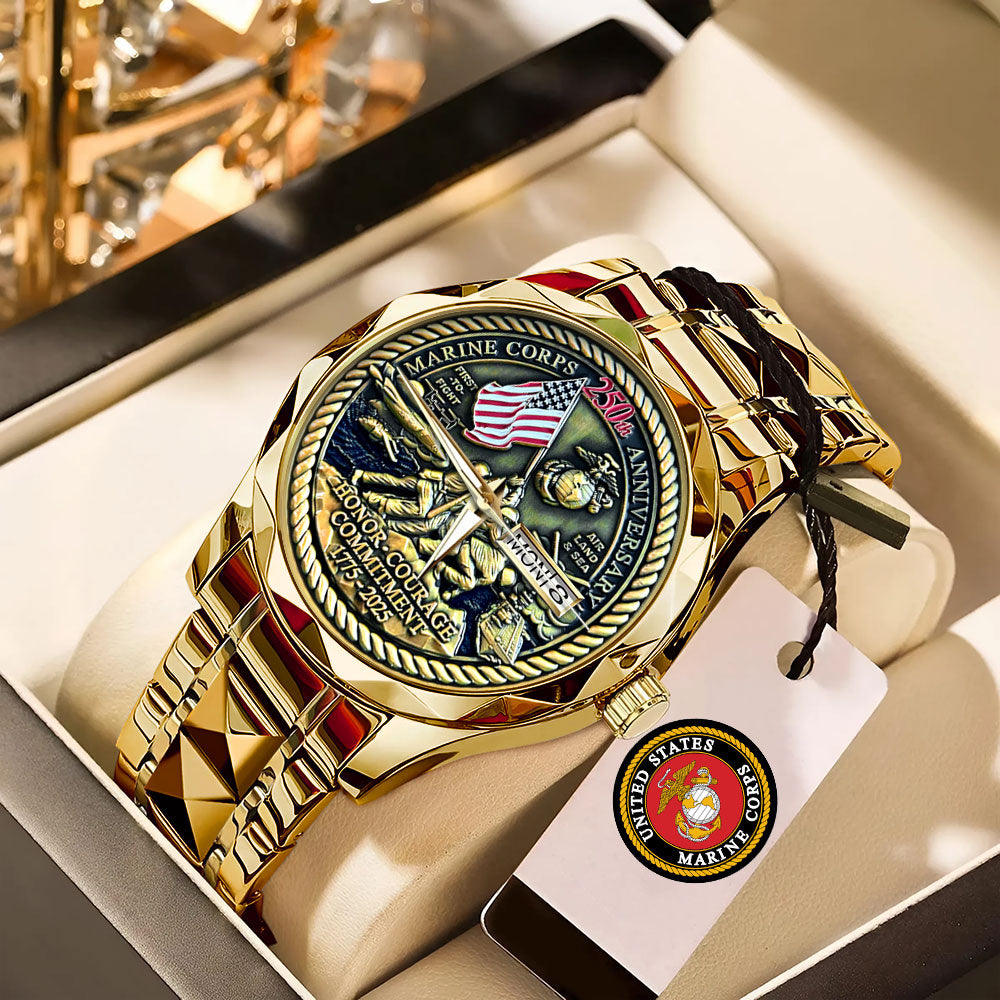 US Marine Corps Alloy Luxury Quartz Watch – MAITM12592