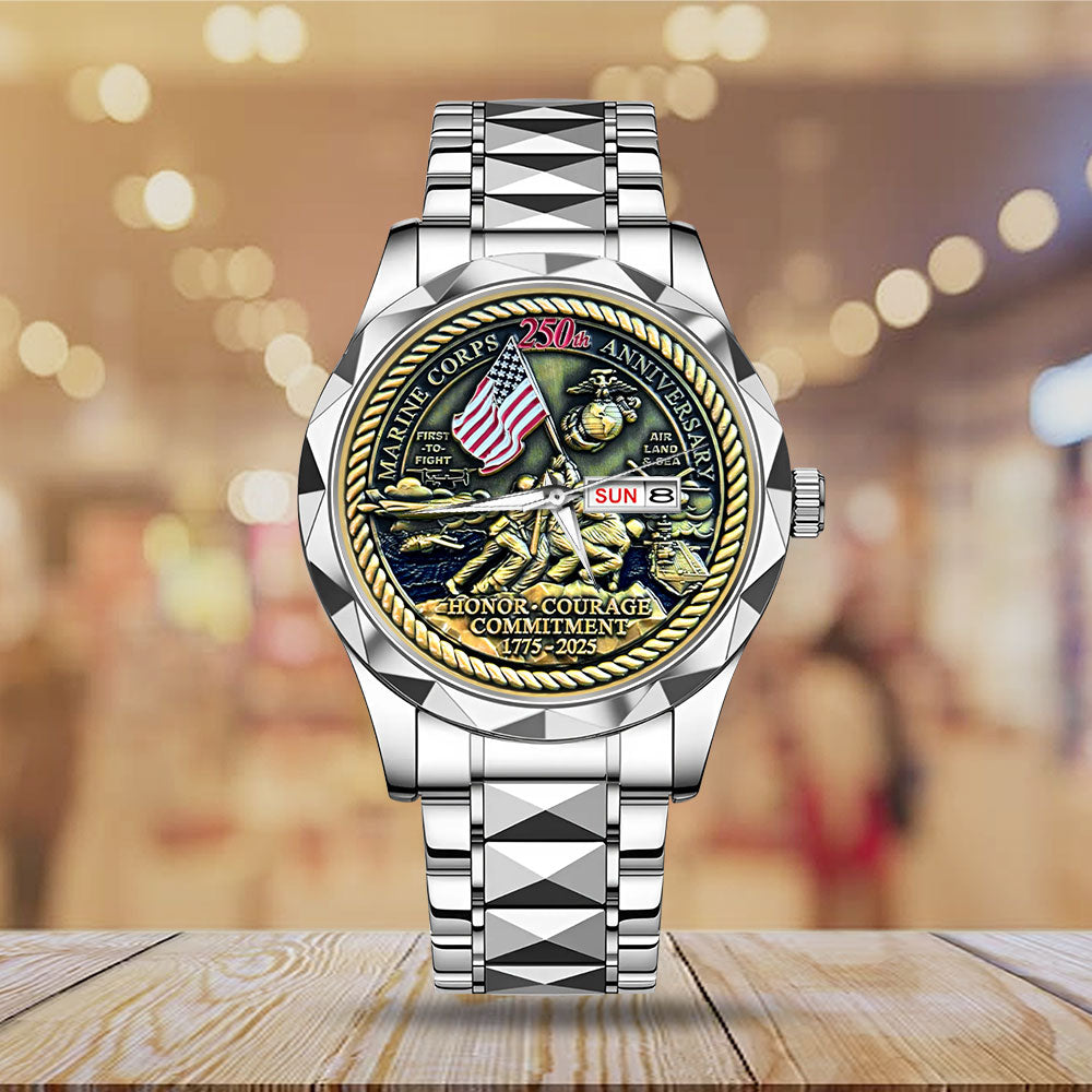US Marine Corps Alloy Luxury Quartz Watch – MAITM12592