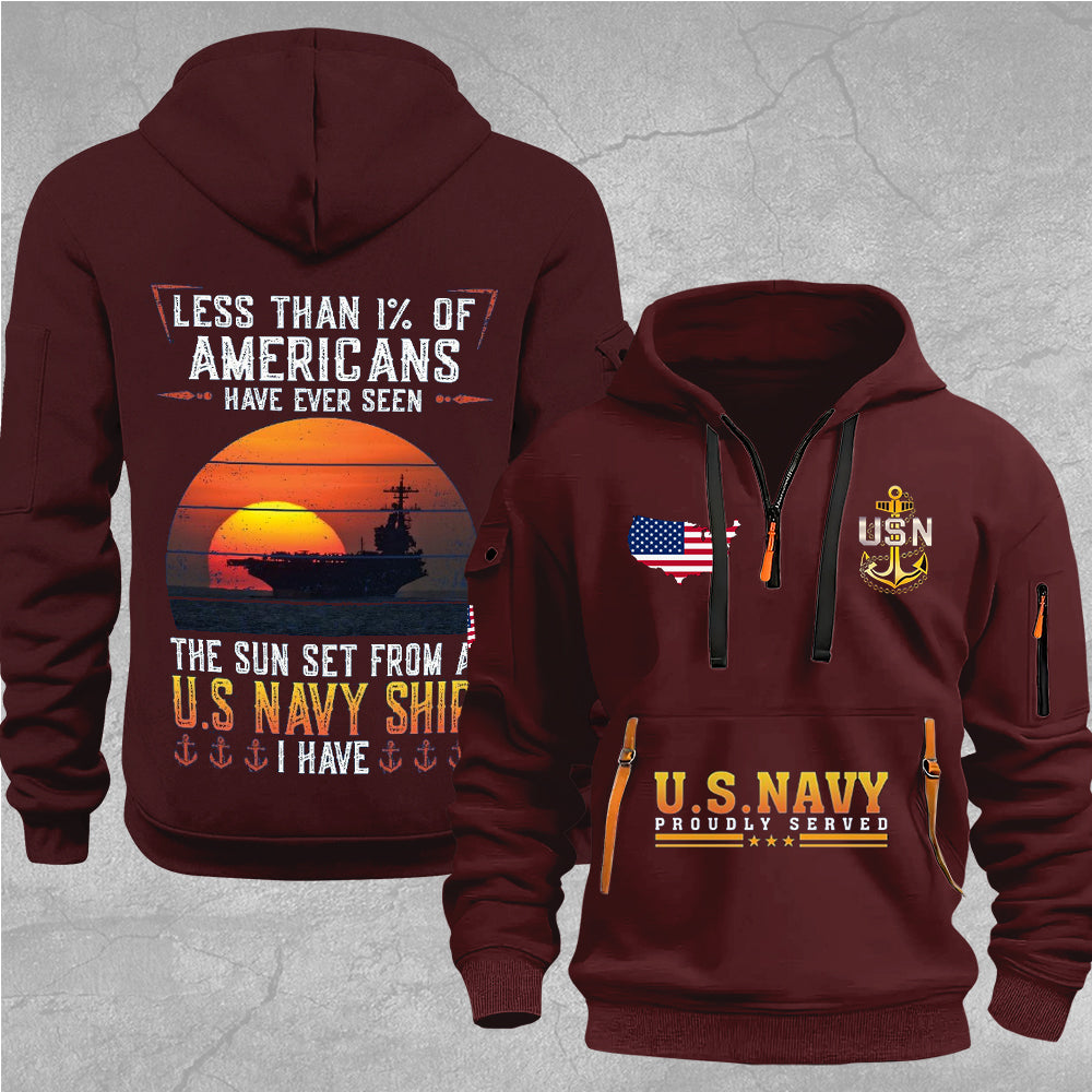 US Navy 2D Quarter Zip Hoodie – MAITM12710