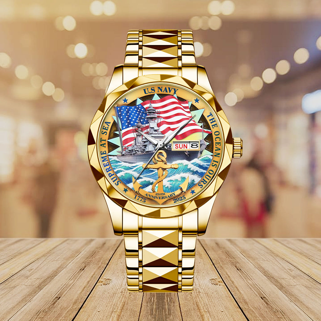US Navy Alloy Luxury Quartz Watch – MAITM 12193