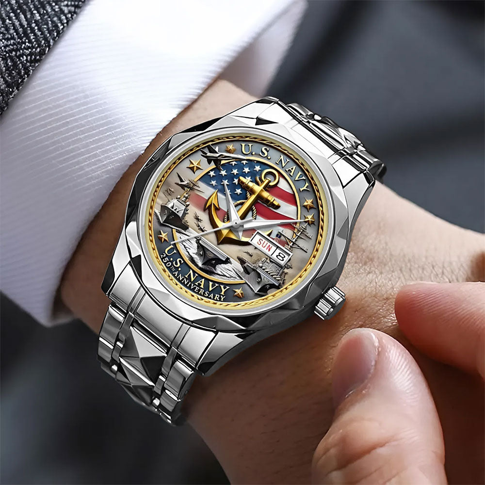 US Navy Alloy Luxury Quartz Watch – MAITM 12108
