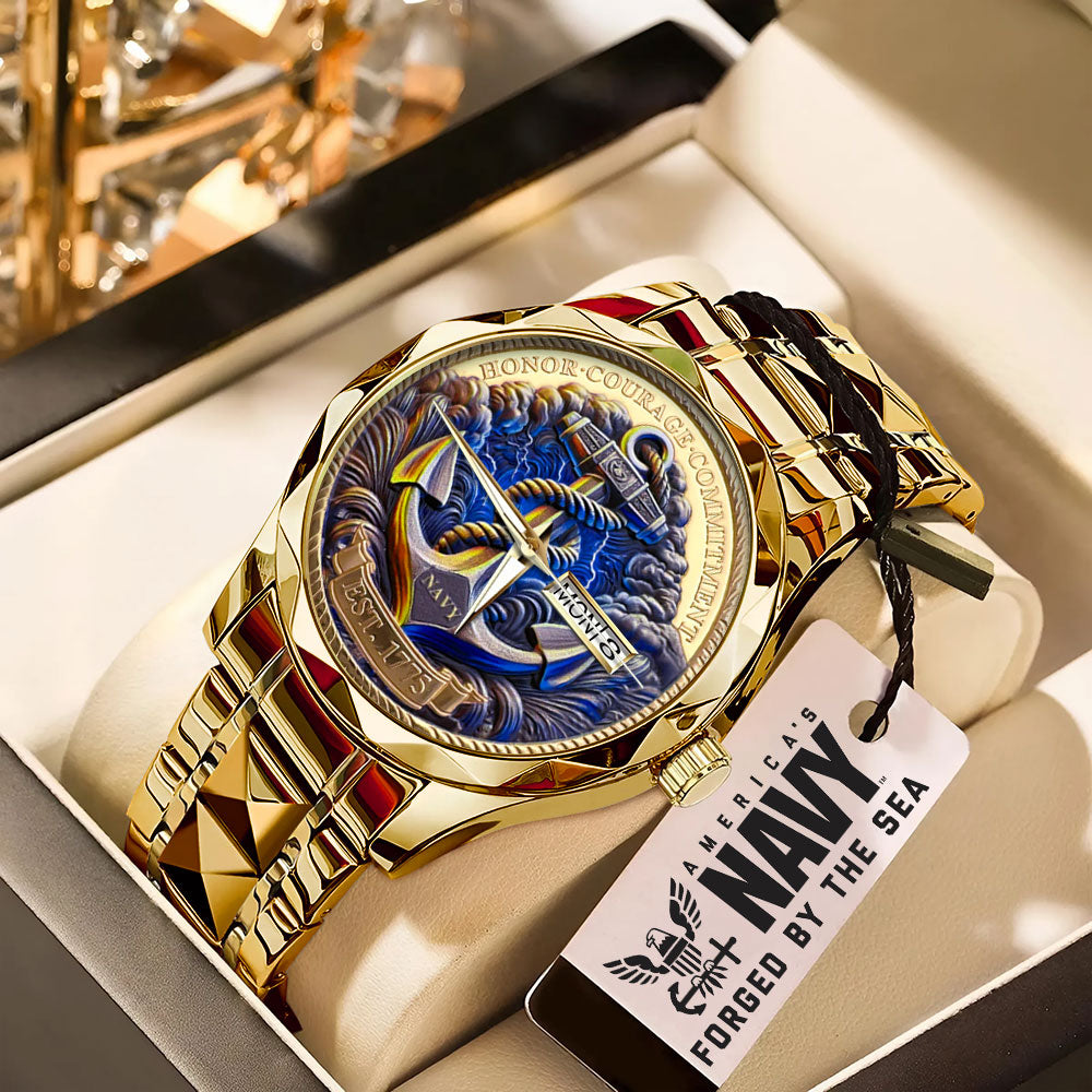 US Navy Alloy Luxury Quartz Watch – MAITM 12133