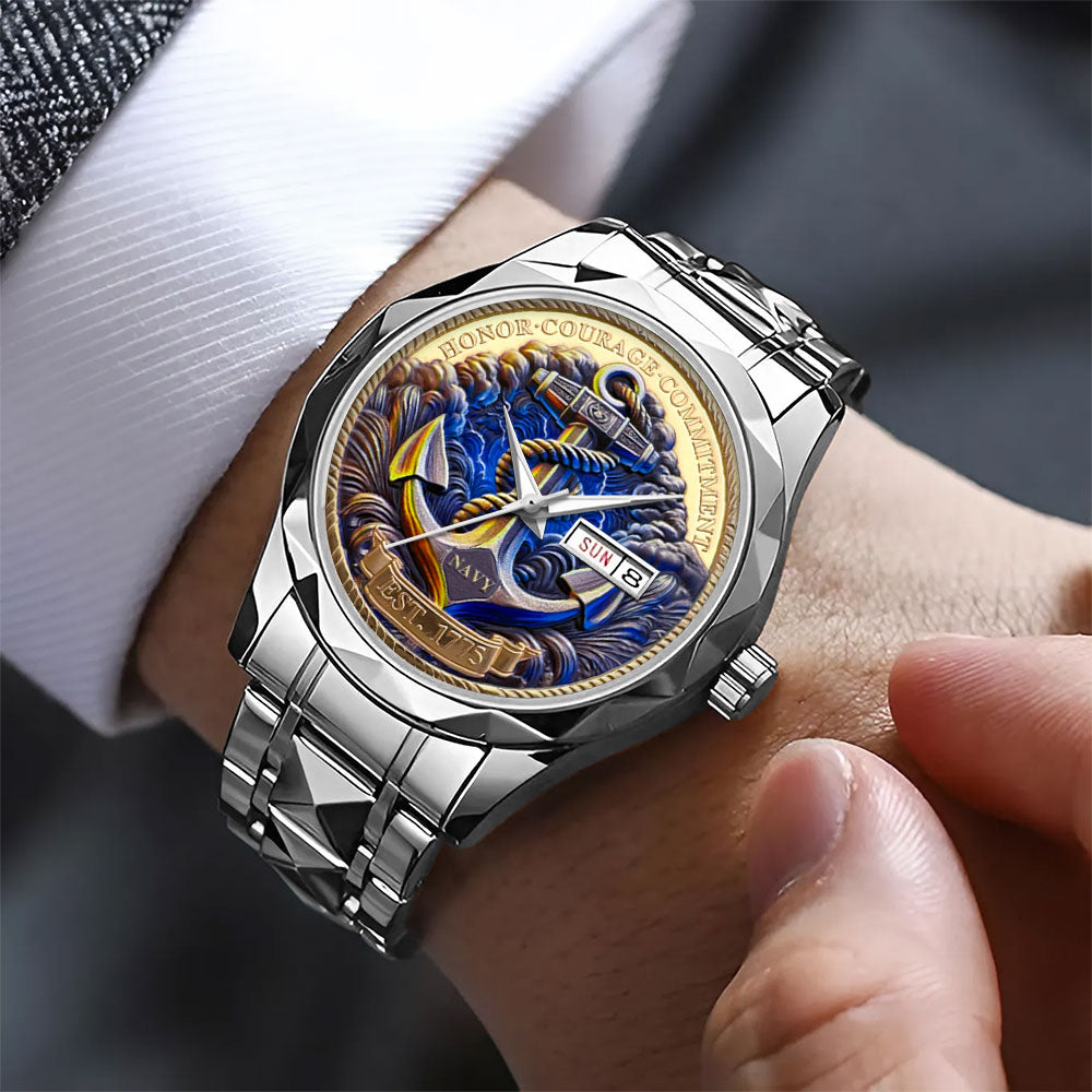 US Navy Alloy Luxury Quartz Watch – MAITM 12133