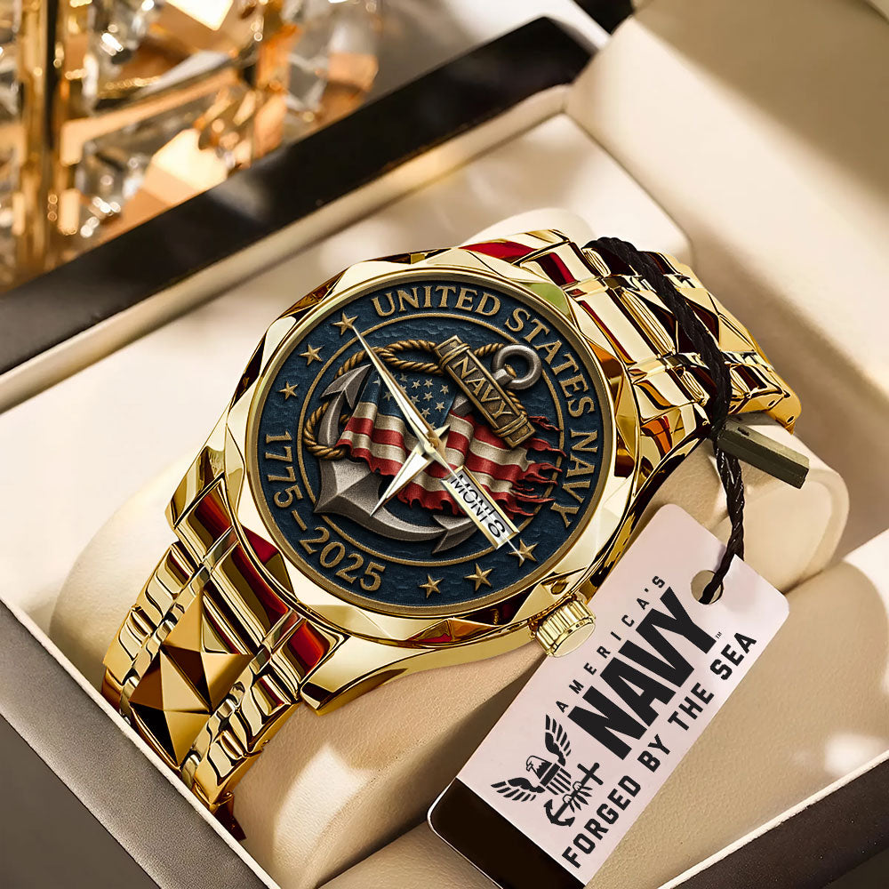 US Navy Alloy Luxury Quartz Watch – MAITM 12493