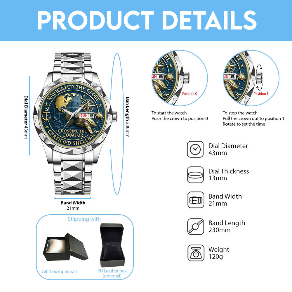 US Navy Alloy Luxury Quartz Watch – MAITM12715