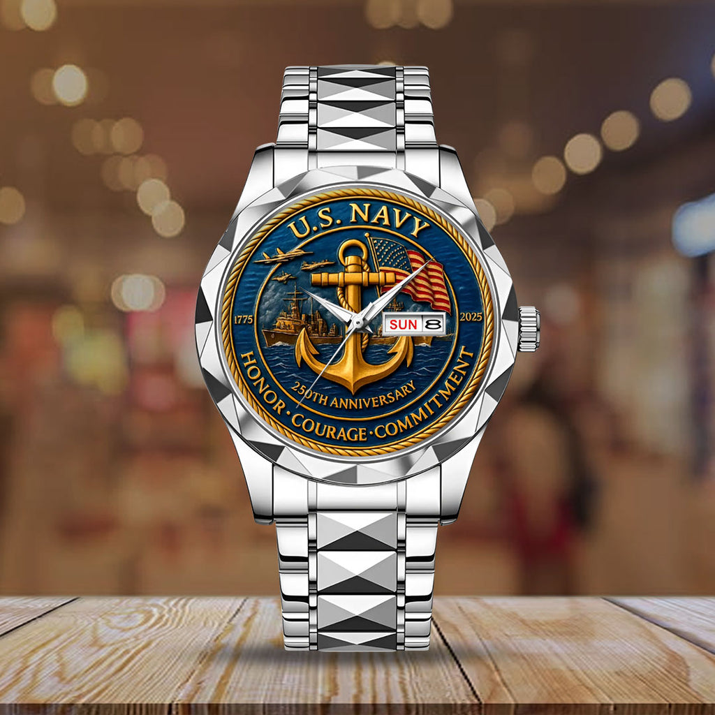 US Navy Alloy Luxury Quartz Watch – HOATT 11833