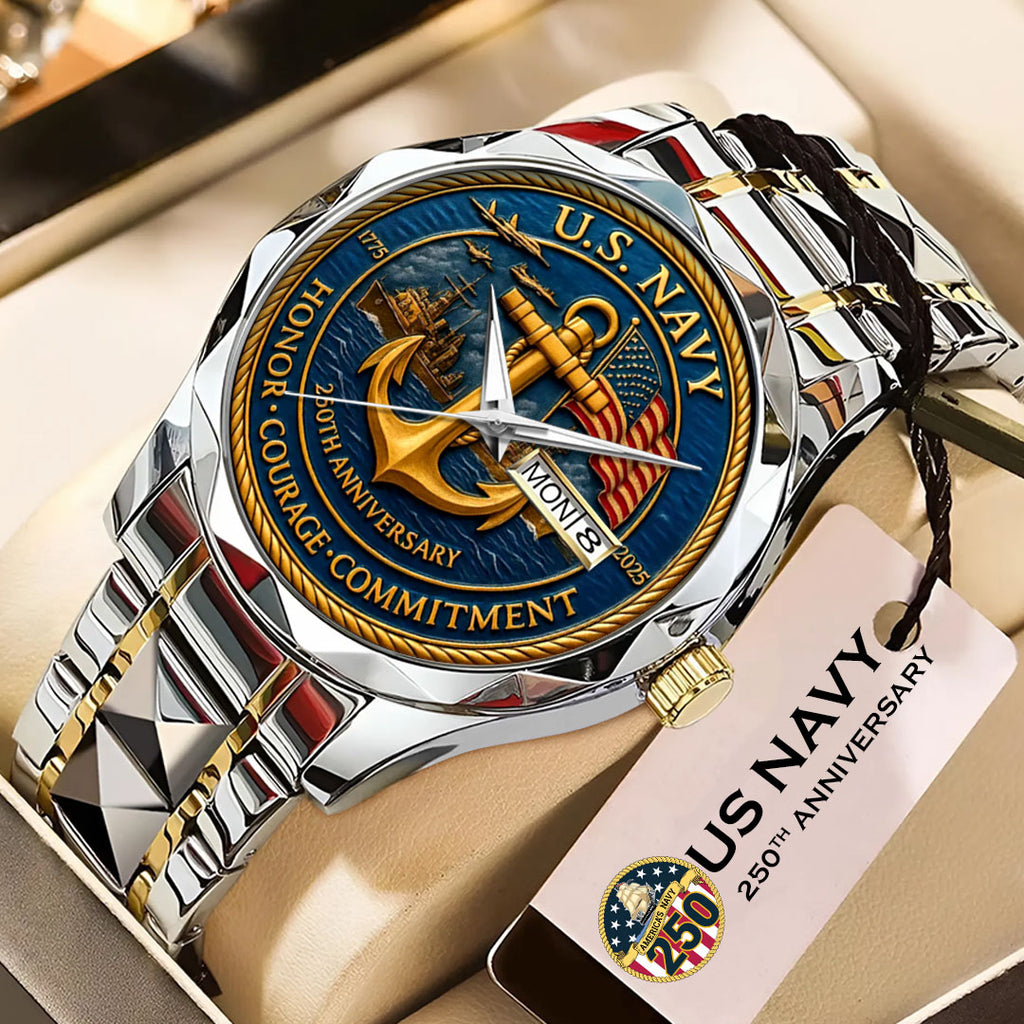 US Navy Alloy Luxury Quartz Watch – HOATT 11833