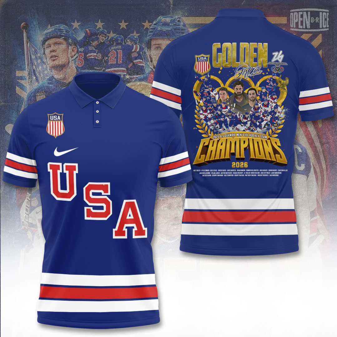 USA Men's Hockey 2026 Winter Olympics Gold Medal 3D Apparel – TANTN21179