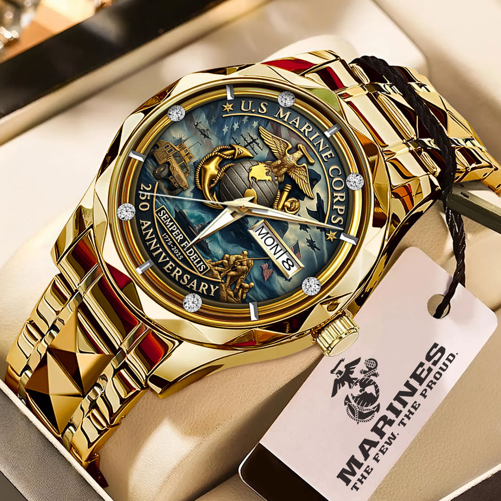 US Marine Corps Alloy Luxury Quartz Watch – TMTHU 147