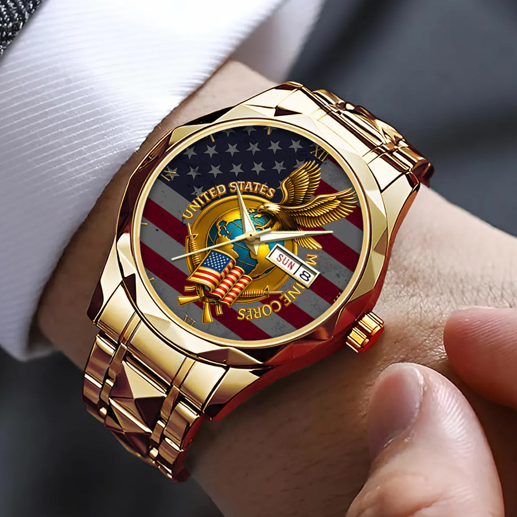 US Marine Corps Alloy Luxury Quartz Watch – TMTHU 241