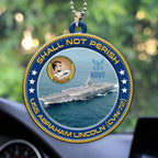 USS Abraham Lincoln (CVN-72) Custom Shape 2-sided Acrylic Car Ornament – HOATT13199