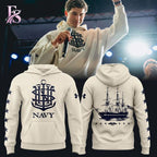 Under Armour Cream Navy Midshipmen Navy vs Army Game Hoodie