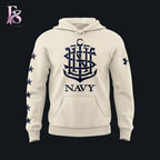 Under Armour Cream Navy Midshipmen Navy vs Army Game Hoodie