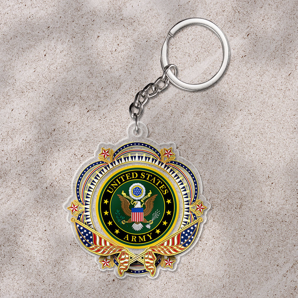 US Army Custom Shape 1-sided Keychain – HOATT12509.2