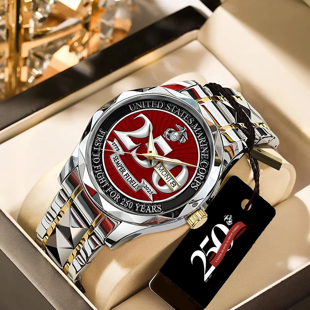 US Marine Corps Alloy Luxury Quartz Watch – TANTN 14223