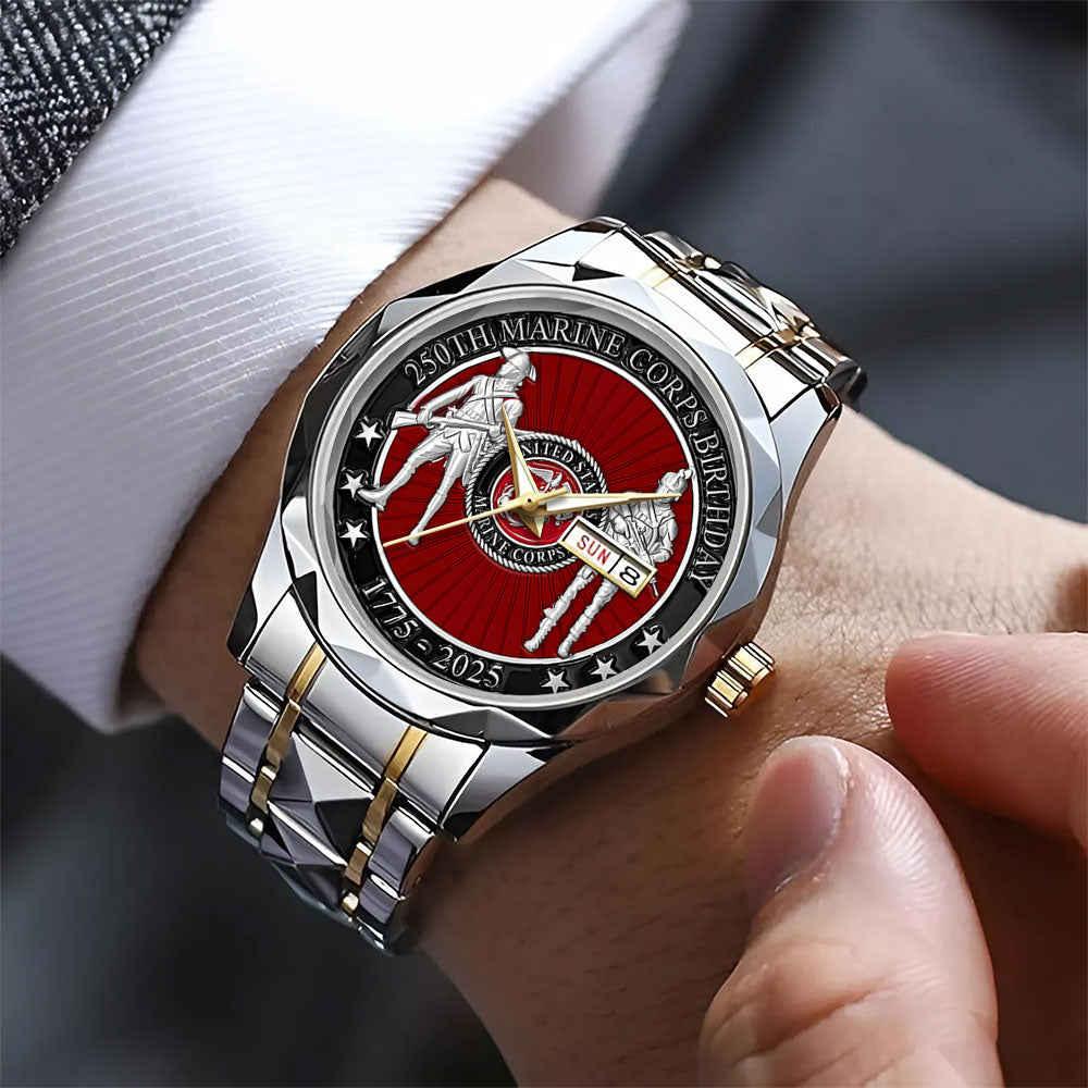 US Marine Corps Alloy Luxury Quartz Watch – TANTN 14627