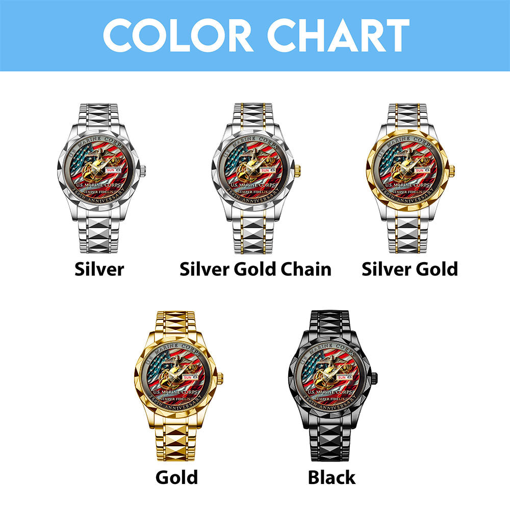 US Marine Corps Alloy Luxury Quartz Watch – TANTN 14631