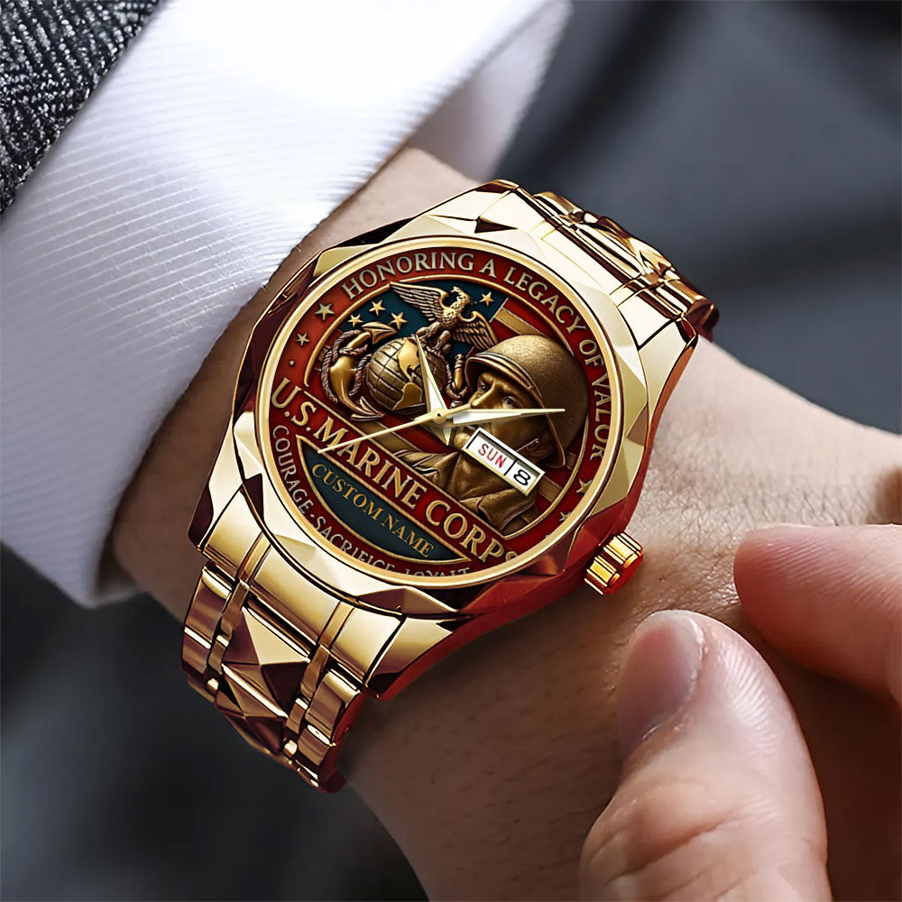 Personalized US Marine Corps Alloy Luxury Quartz Watch – TANTN 15285