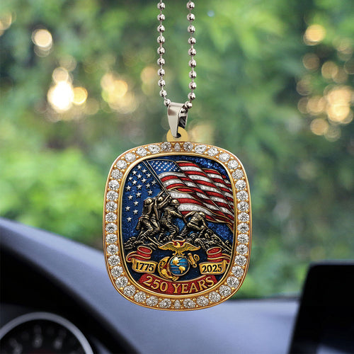 US Marine Corps Custom Shape 2-Side Printed Acrylic Car Ornament – TANTN15350