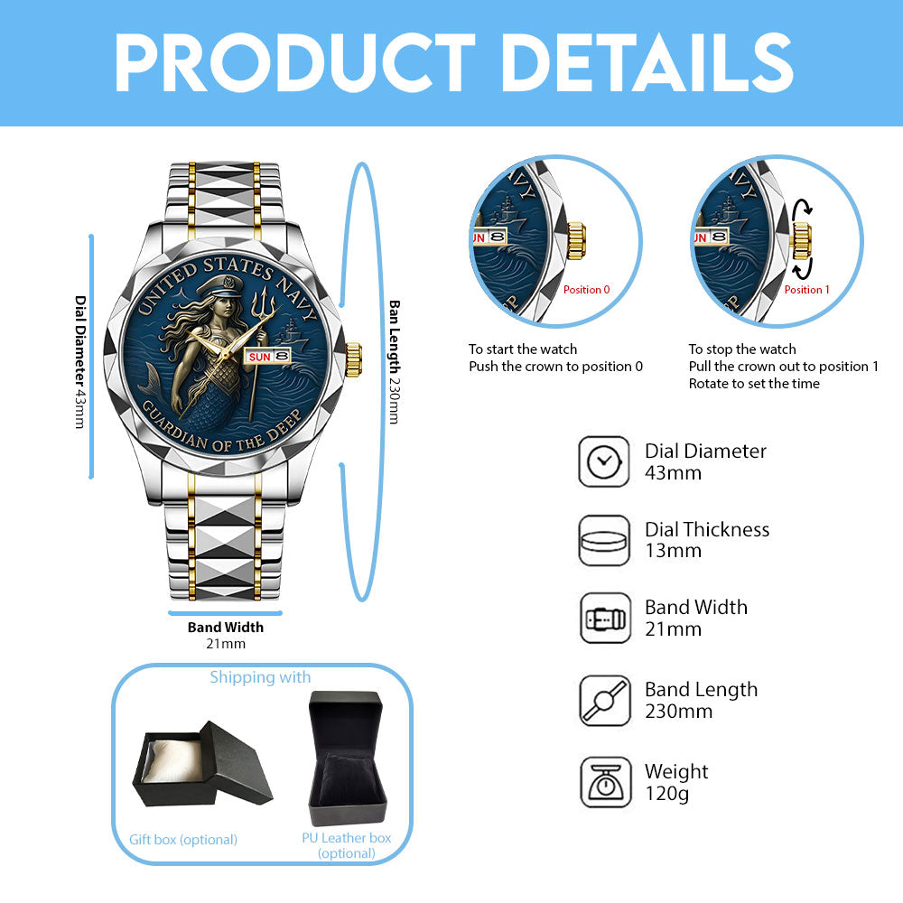 US Navy Alloy Luxury Quartz Watch – TANTN 15165