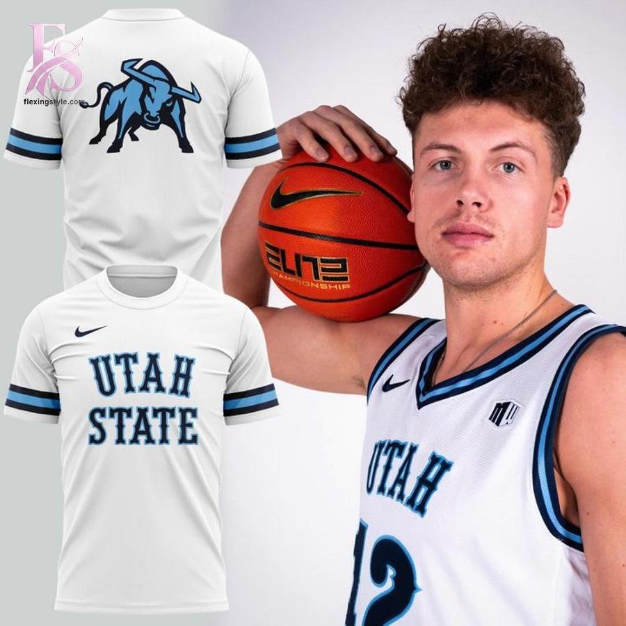 Utah State Basketball 80s Throwback Shirt
