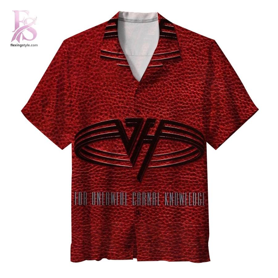 Van Halen For Unlawful Carnal Knowledge Album Hawaiian Shirt