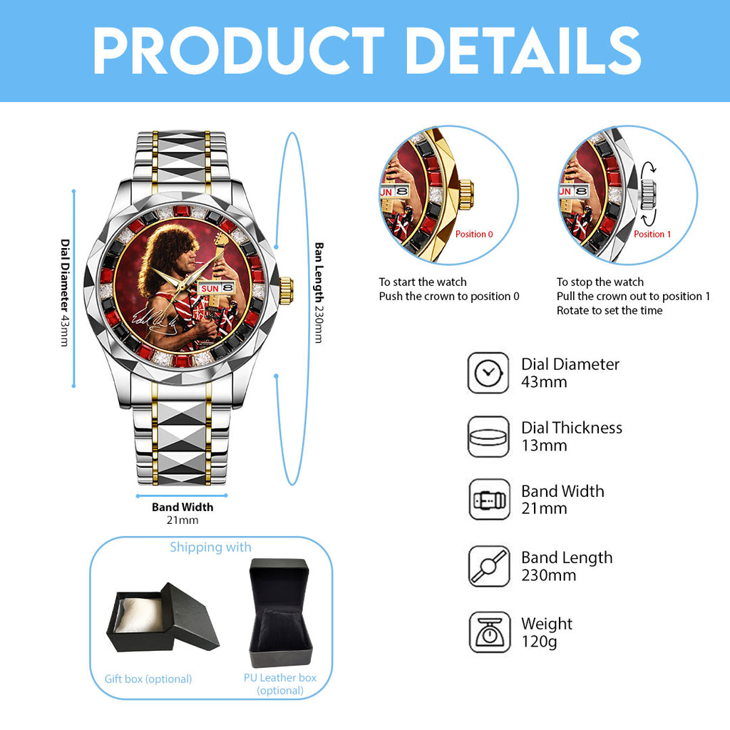 Van Halen Alloy Luxury Quartz Watch – TANTN21101