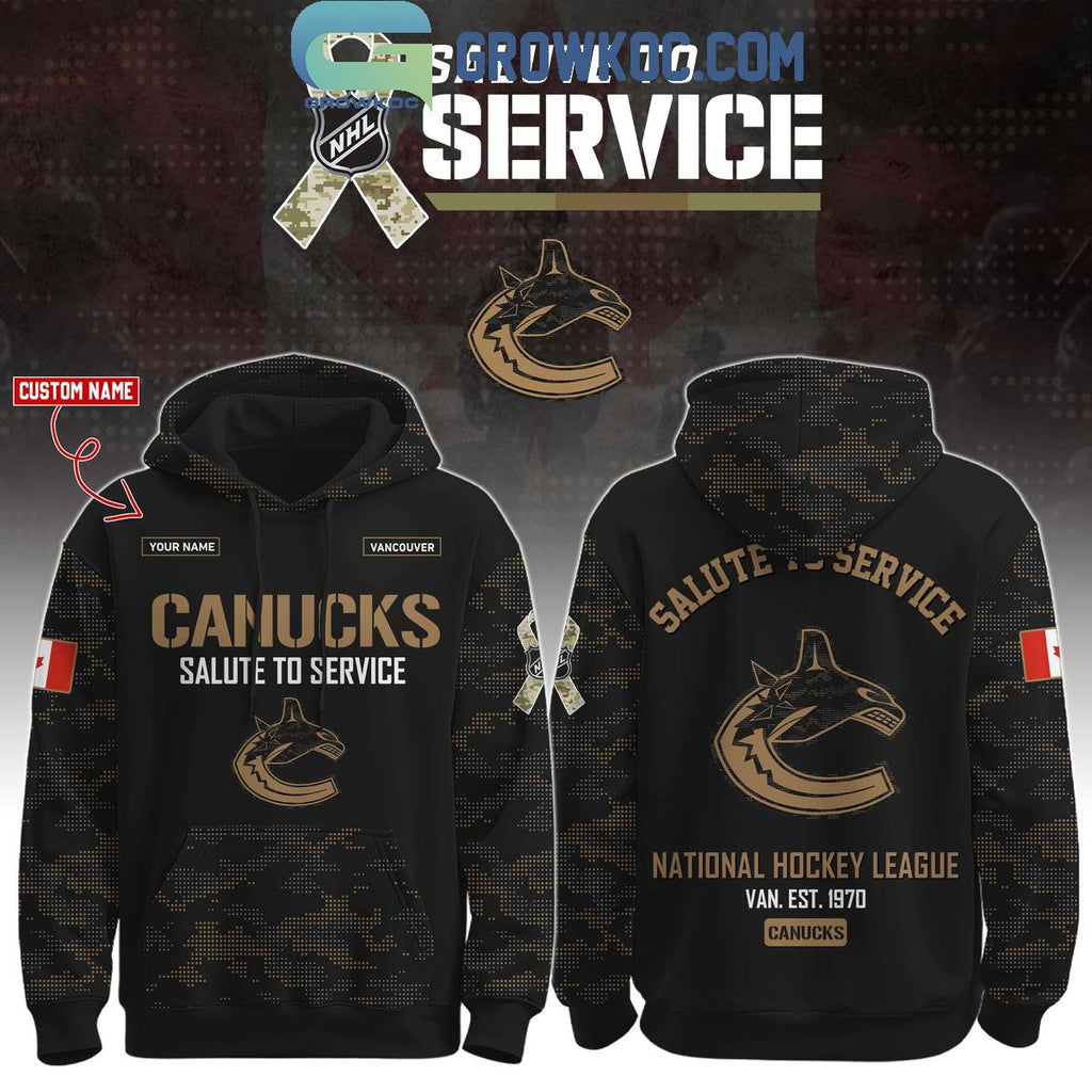 Vancouver Canucks Salute To Service Veterans Day Hoodie Shirt
