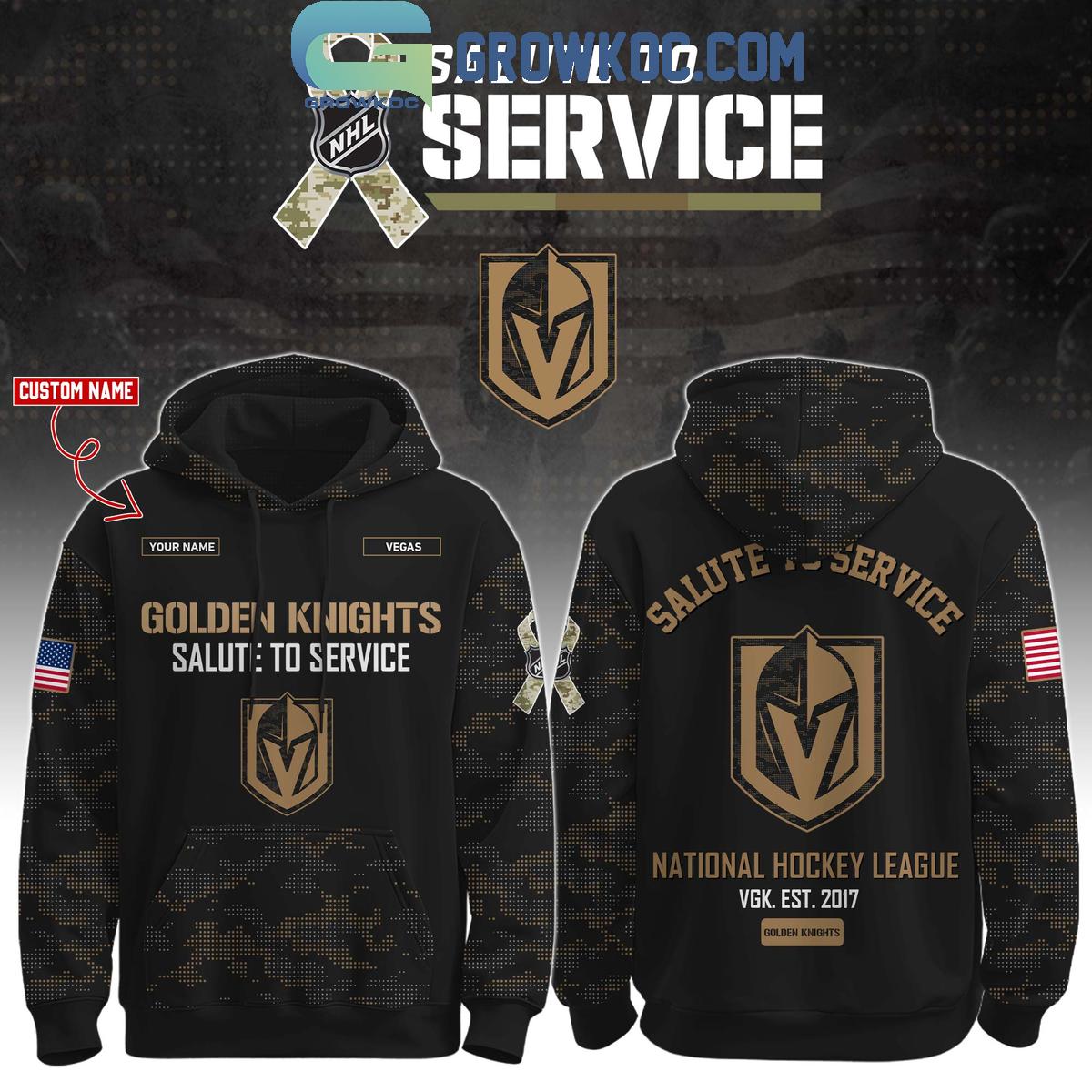 Vegas Golden Knights Salute To Service Veterans Day Hoodie Shirt