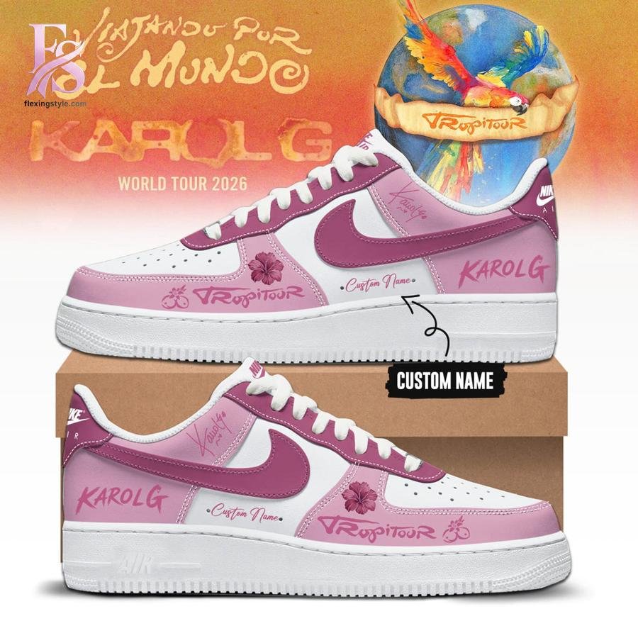 Viajando Por El Mundo Tropitour 2026 Karol G AF1 Shoes
