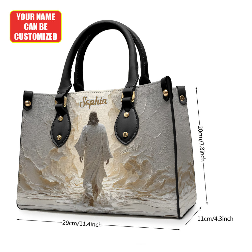 Personalized Walk With God Leather Handbag – TANTN15442