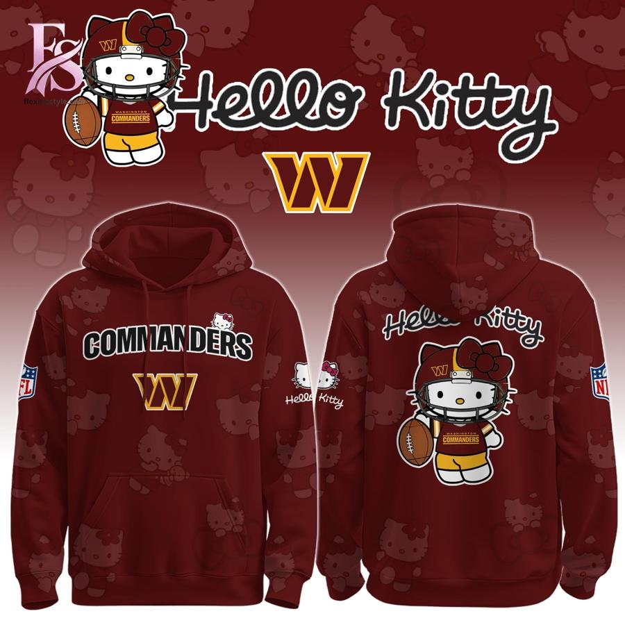 Washington Commanders Hello Kitty Hoodie