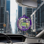 Washington Huskies Football Custom shape 2-sided Acrylic Car Ornament – HOATT13122