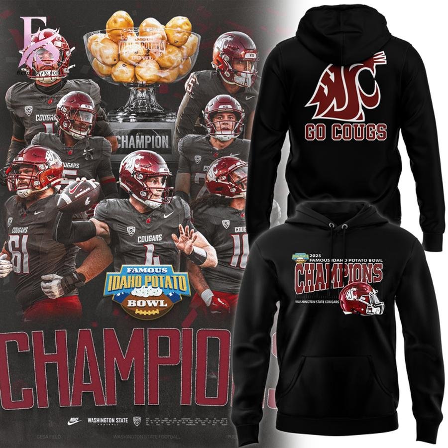 Washington State 2026 Potato Bowl Champions Hoodie
