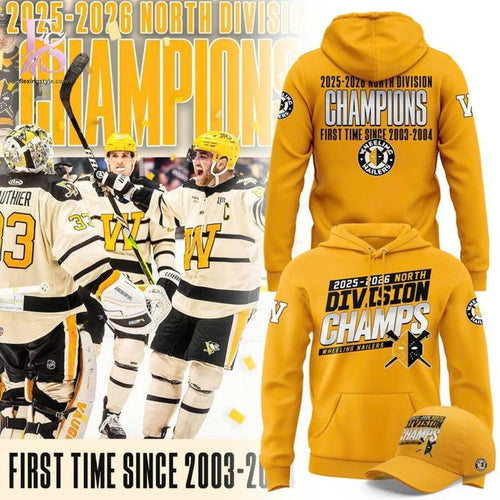 Wheeling Nailers 2025-2026 North Division Champions Hoodie