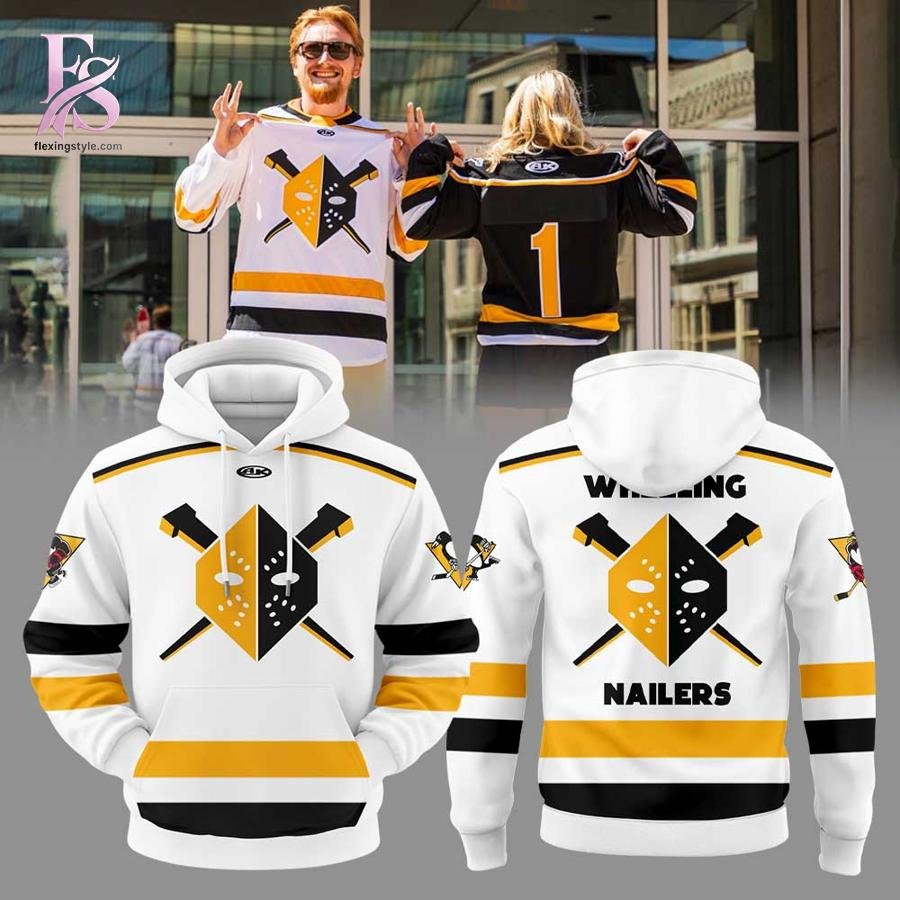 Wheeling Nailers Our 2025 26 Replica White Hoodie