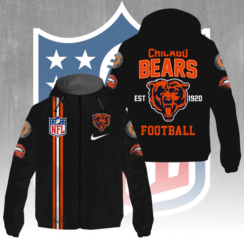 Chicago Bears 3D Windbreaker Jacket – GNE4284