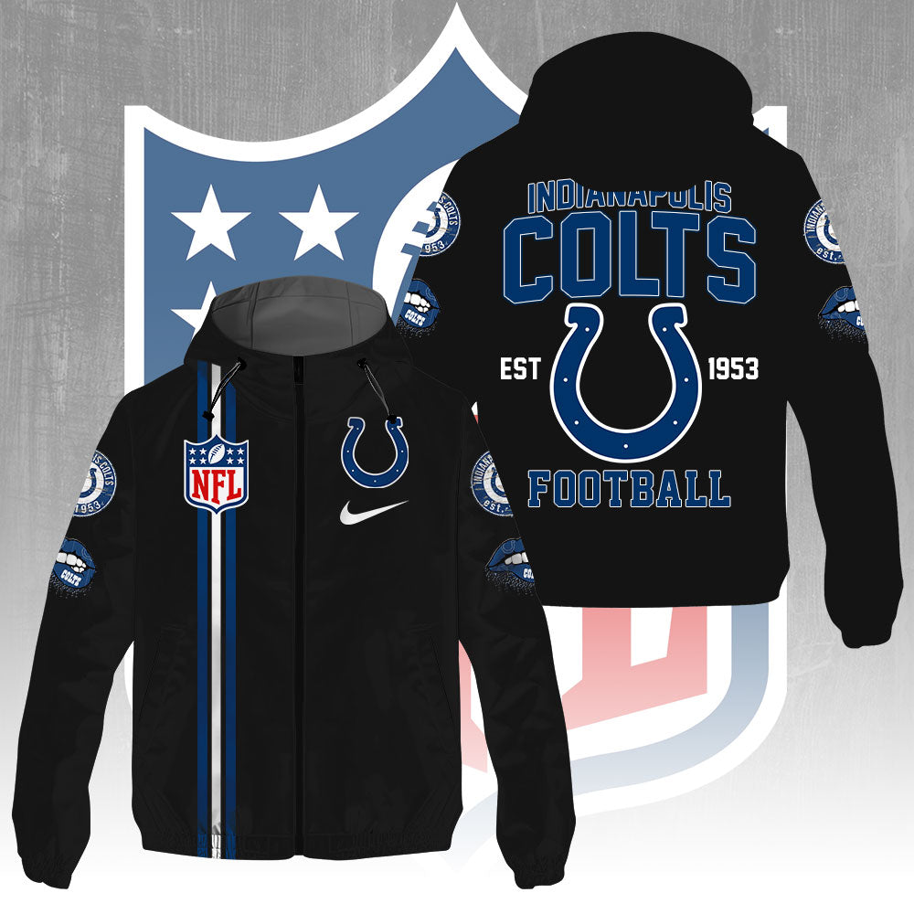 Indianapolis Colts 3D Windbreaker Jacket – GNE4291