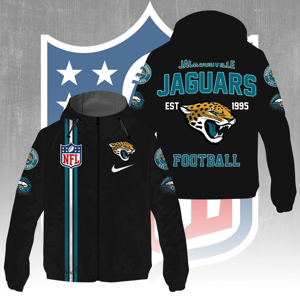 Jacksonville Jaguars 3D Windbreaker Jacket – GNE4293