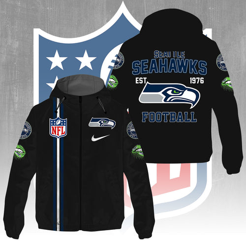 Seattle Seahawks 3D Windbreaker Jacket – GNE4304