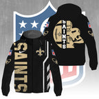 New Orleans Saints 3D Windbreaker Jacket – GNE4364
