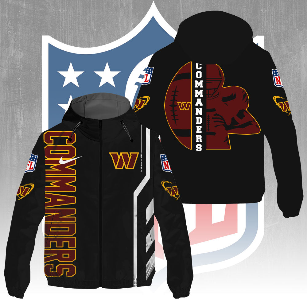 Washington Commanders 3D Windbreaker Jacket – GNE4376