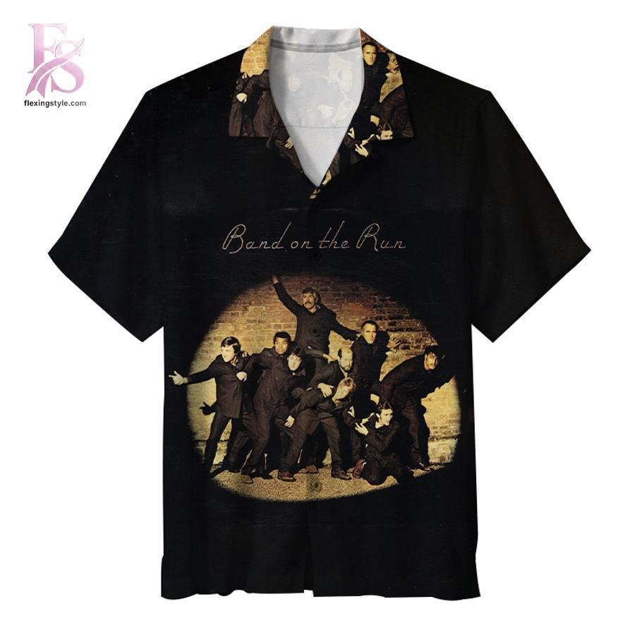 Wings Band on the Run Album Hawaiian Shirt