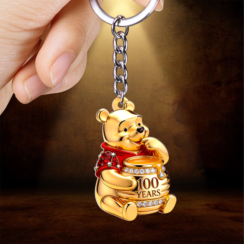 Winnie-the-Pooh 100th Anniversary Custom Shape 2-sided Keychain – HOATT15930