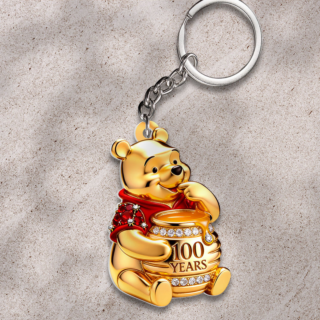 Winnie-the-Pooh 100th Anniversary Custom Shape 2-sided Keychain – HOATT15930