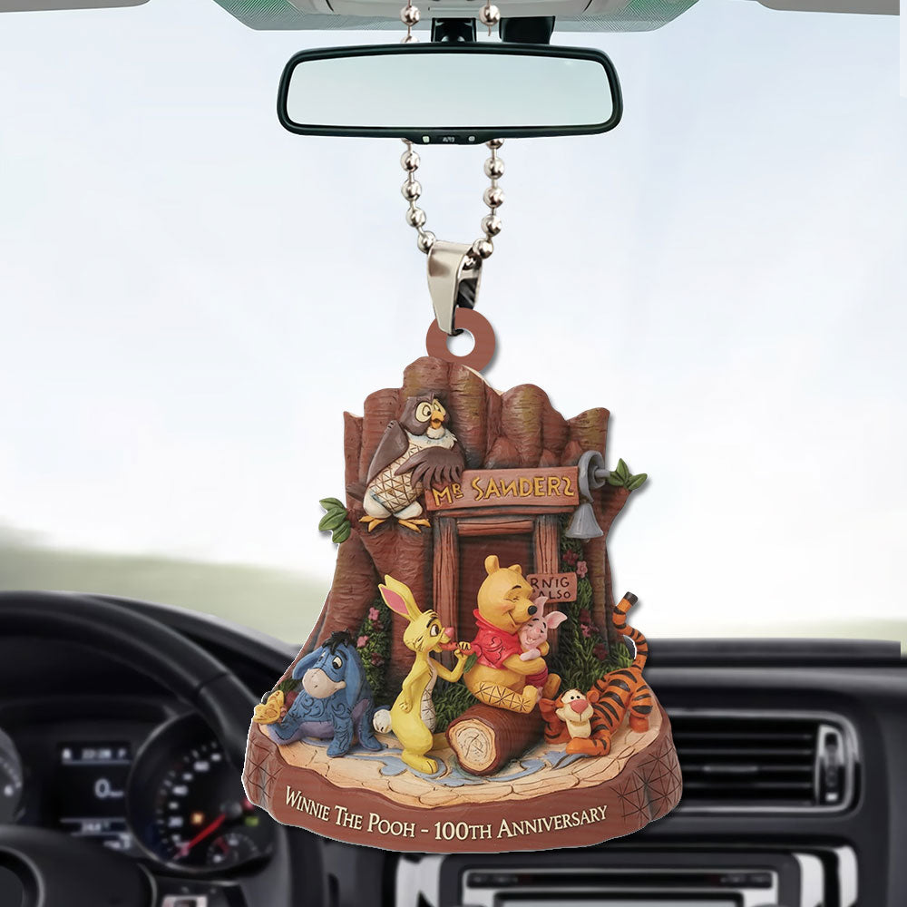 Winnie-the-Pooh 100th Anniversary Custom shape 2-sided Acrylic Car Ornament – TMTHU2971